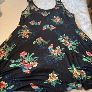 Floral Black Sleeveless Top
